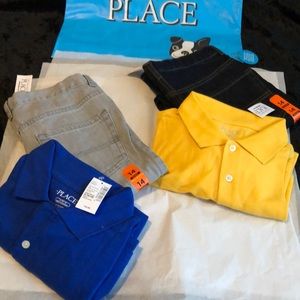 NWT Bundle , 2 Jeans, 2 Polos (14) TCP